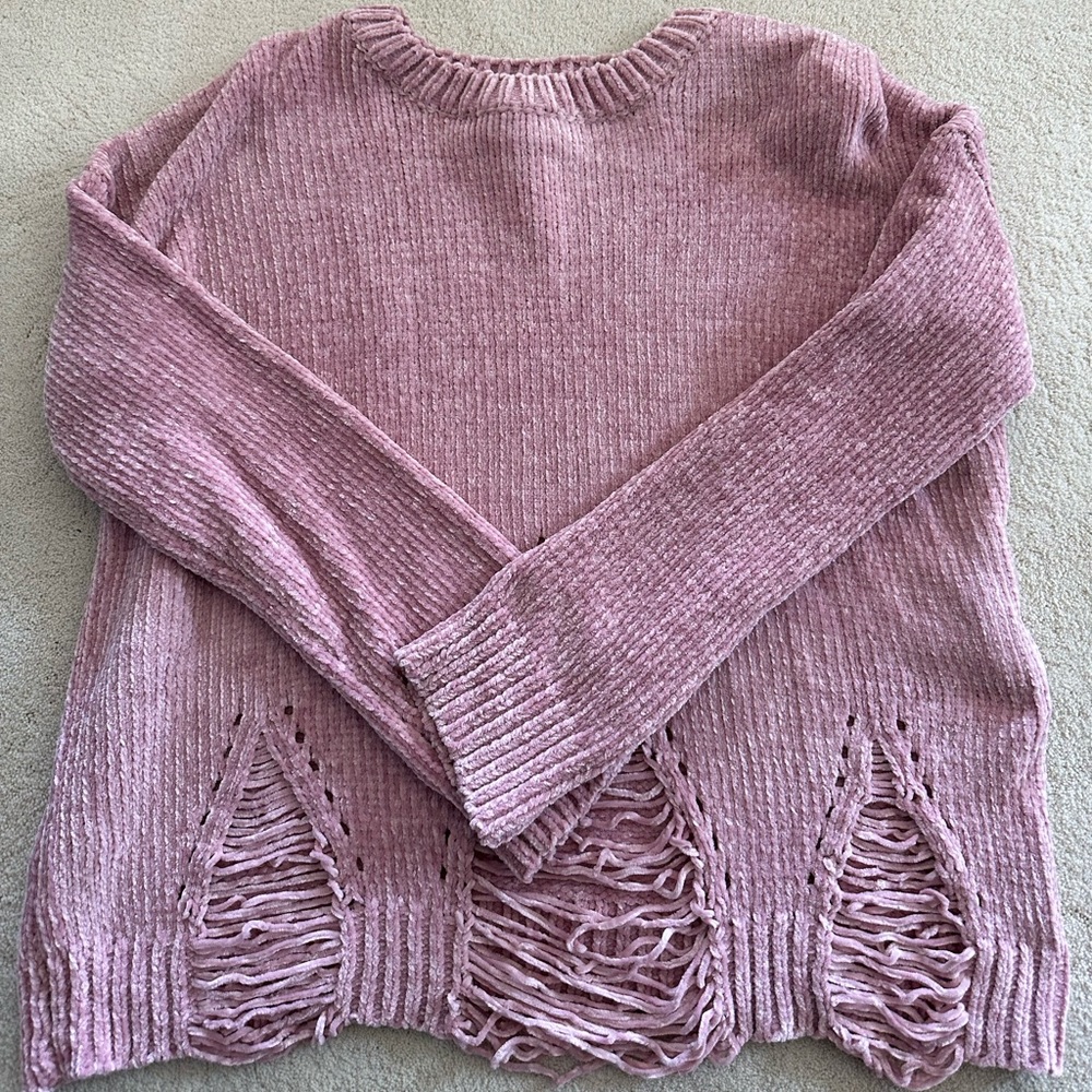 ABOUT US CHENILLE SWEATER